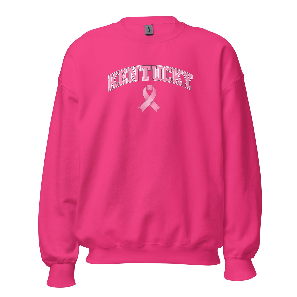 Kentucky Awareness Sweatshirt | Pink Ribbon Collegiate Design