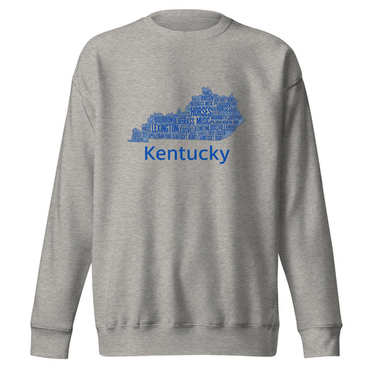 Kentucky Blue Ink Sweatshirt – Comfy & Stylish Cotton-Blend Crewneck