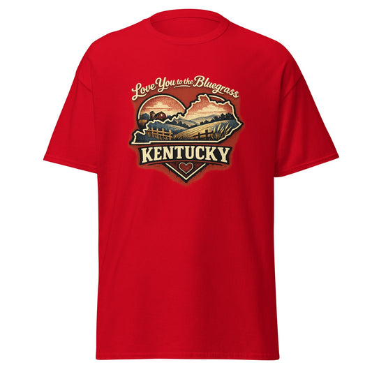 Kentucky Bluegrass T-Shirt | Love You to the Bluegrass Design | Basic