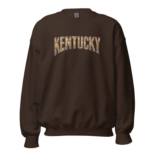 Kentucky Bourbon Sweatshirt | Barrel Text Design | Cozy Fit