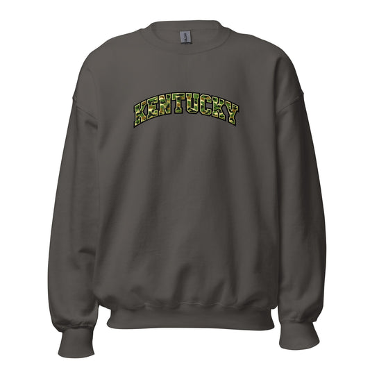 Kentucky Camo Sweatshirt | Military Green Arch Design | Unisex