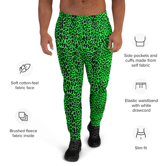 Lime Leopard Unisex Joggers