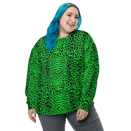 Lime Leopard Unisex Sweatshirt