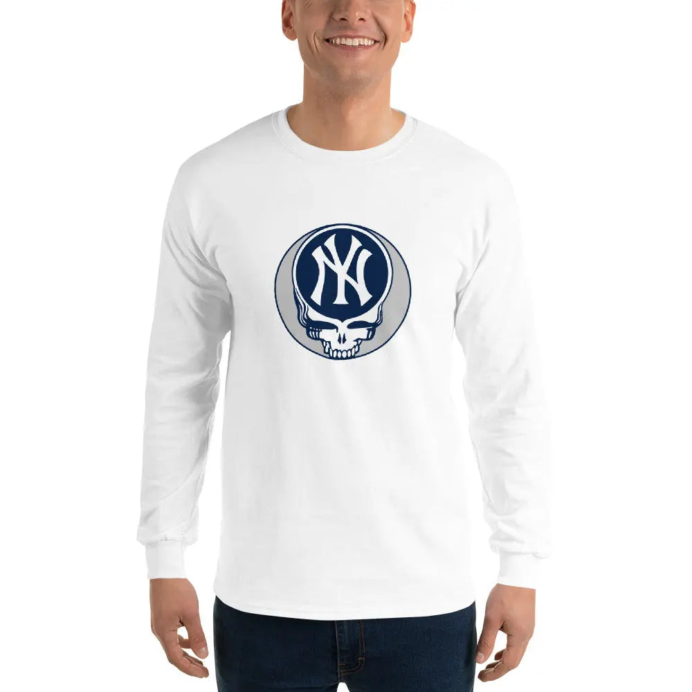 New York Yankees Logo Stealie Long Sleeve Grateful Dead Shirt