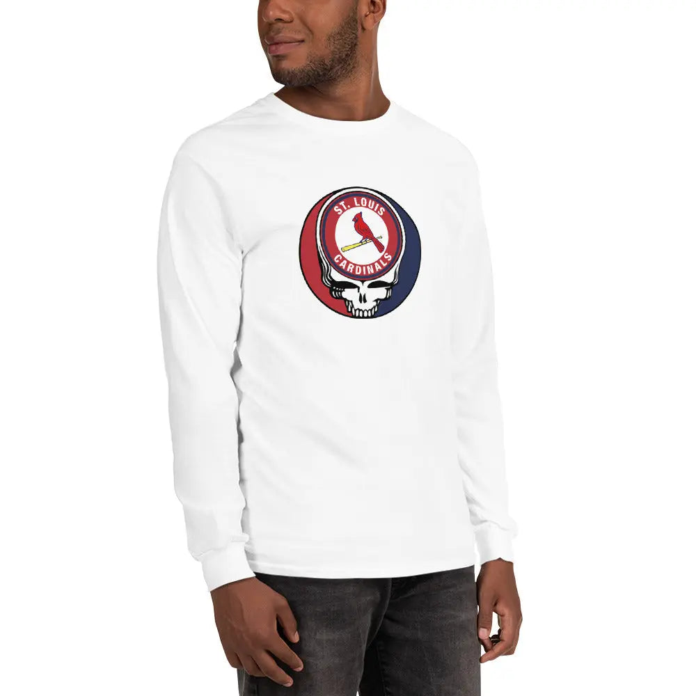 St. Louis Cardinals Logo Stealie Long Sleeve Grateful Dead Shirt