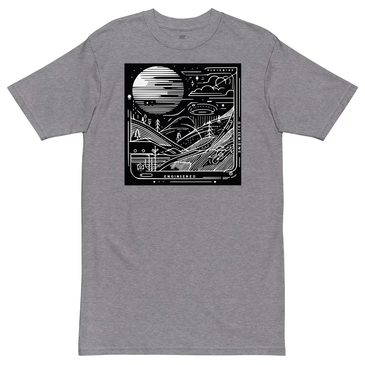 Spatial Heavyweight T-Shirt Engineered