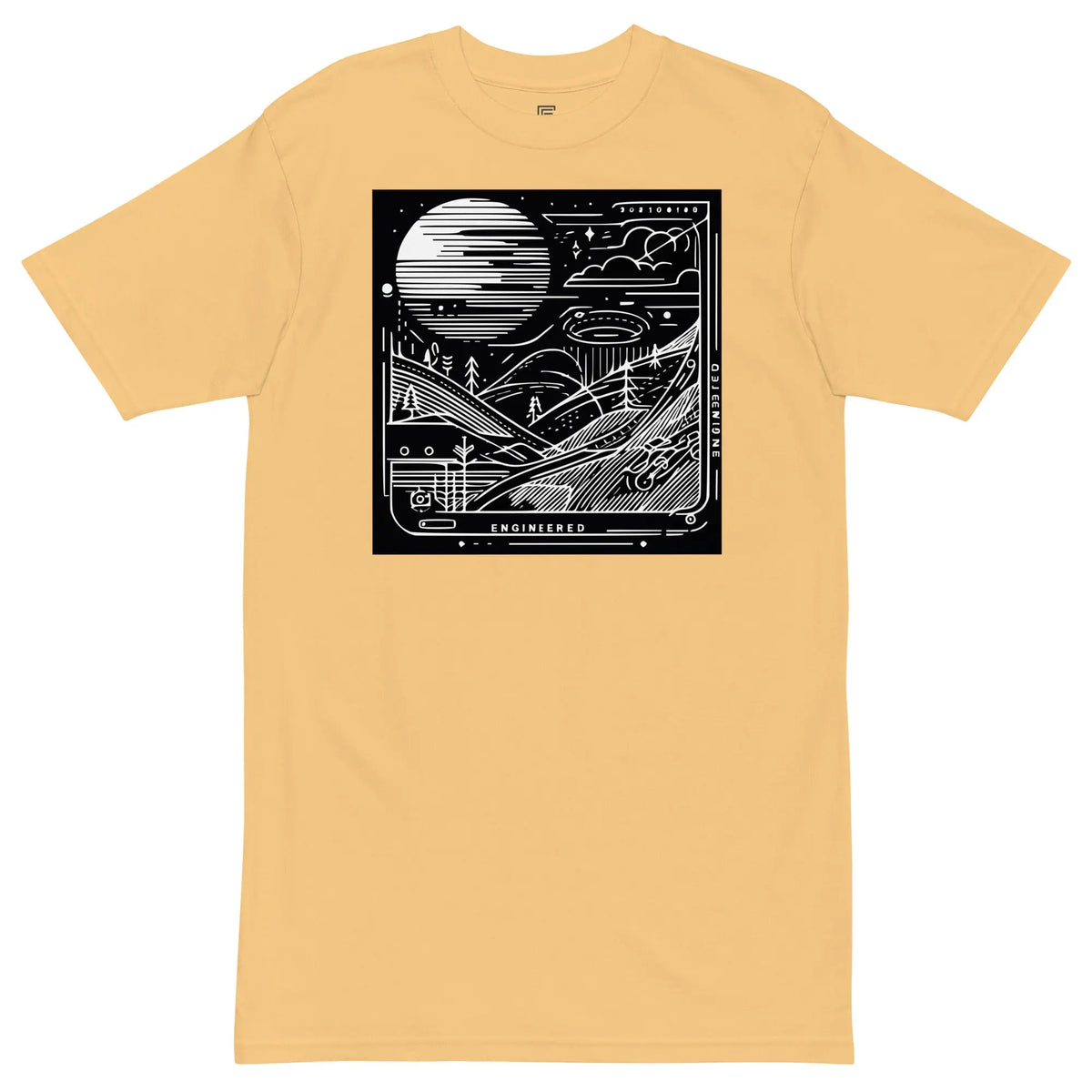 Spatial Heavyweight T-Shirt Engineered