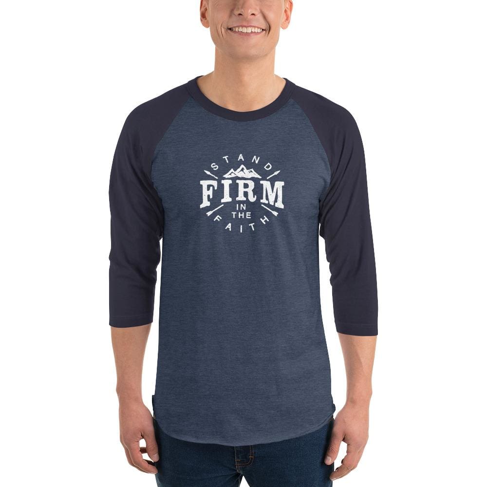 Men's Stand Firm in the Faith 3/4 Sleeve Raglan T-Shirt