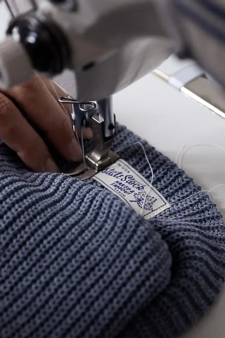 Naked and Famous X Upstate Stock Upcyled Denim Watchcap - WELL WORN UPSTATE STOCK