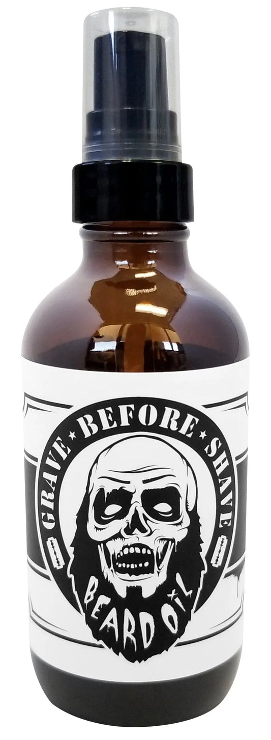 4oz. BIG BOTTLE OF GRAVE BEFORE SHAVE™ BEARD OIL Grave Before Shave