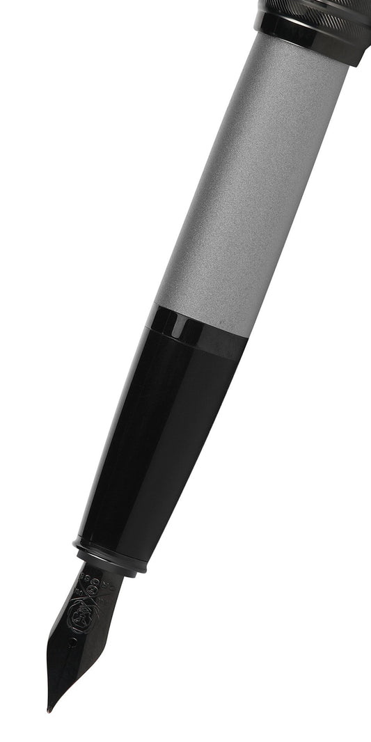 Bailey™ Matte Gray Lacquer Stainless Steel Extra-Fine Nib Fountain Pen