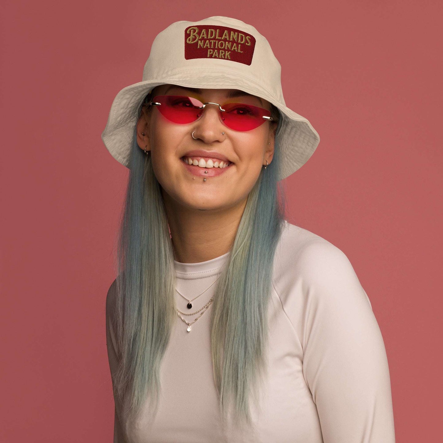 Badlands National Park Embroidered Organic Bucket Hat