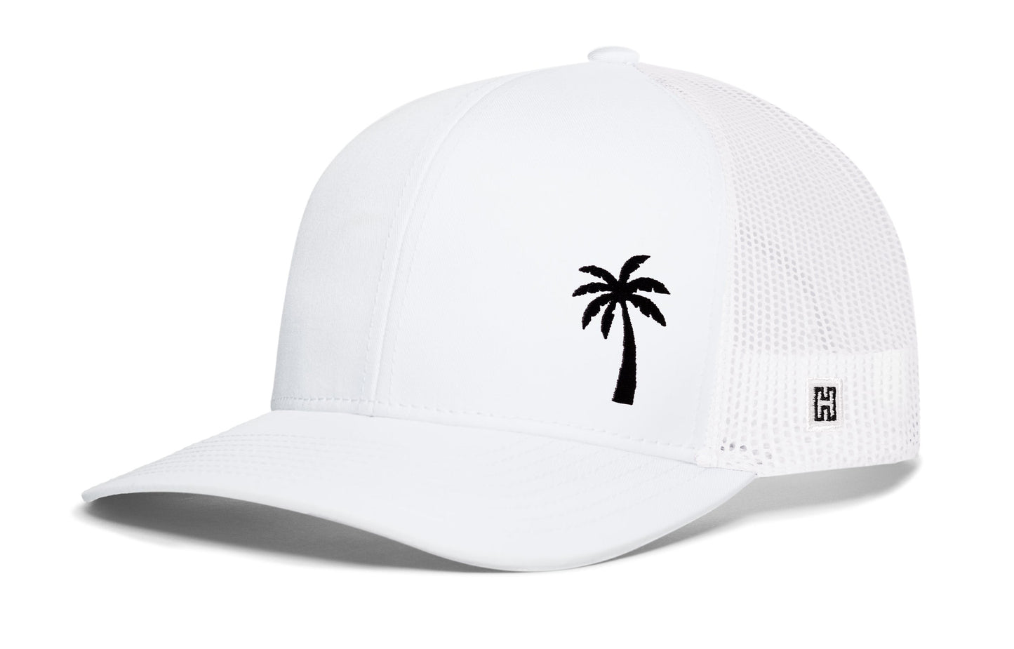 Palm Tree Trucker Hat | Black Island Snapback