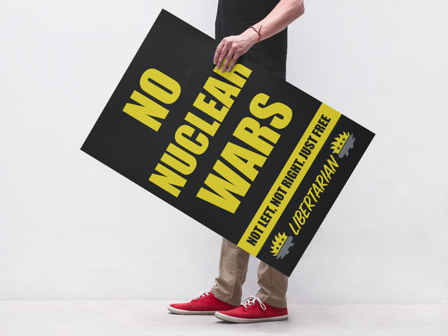 No Nuclear Wars - Profits for Protests Adult Sign (24" x 36")