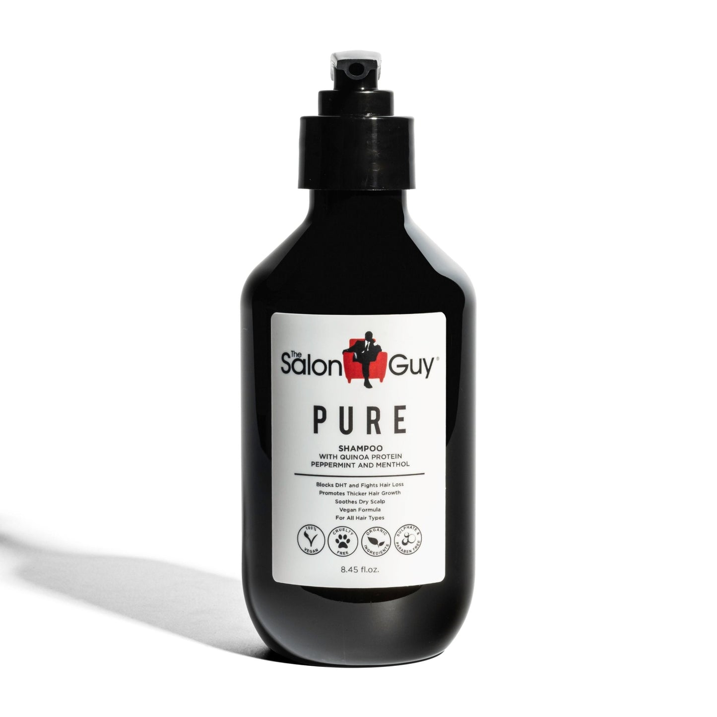 TheSalonGuy PURE Shampoo – Gentle Cleanse with Protein Power – 8oz