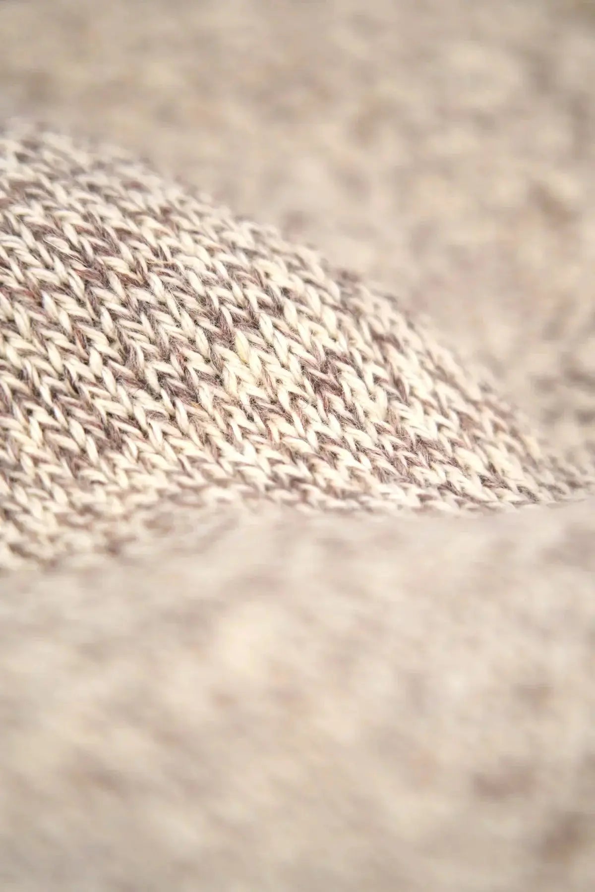 Oatmeal Melange Ragg Wool Beanie UPSTATE STOCK