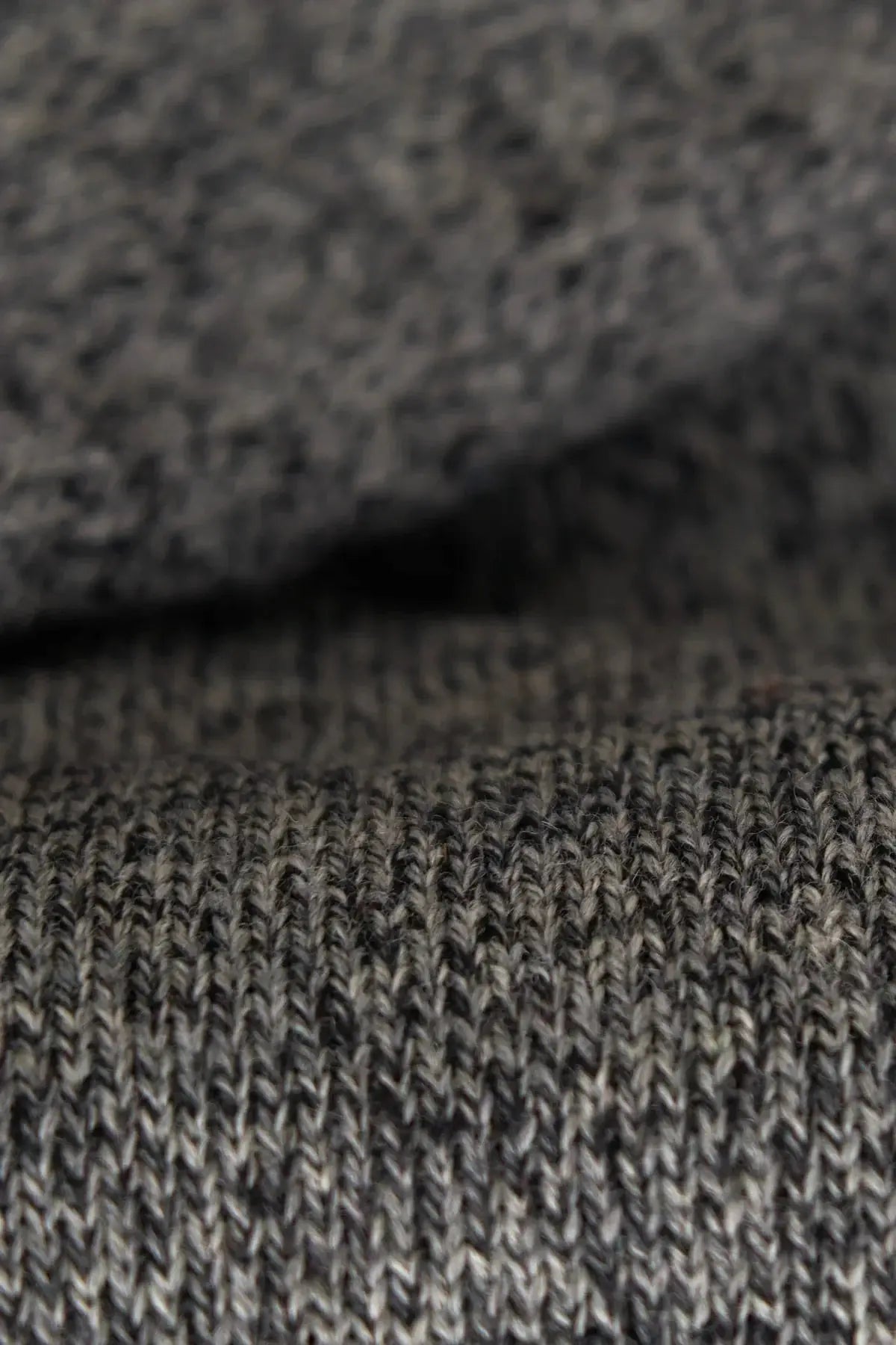 Charcoal Melange Ragg Wool Beanie UPSTATE STOCK