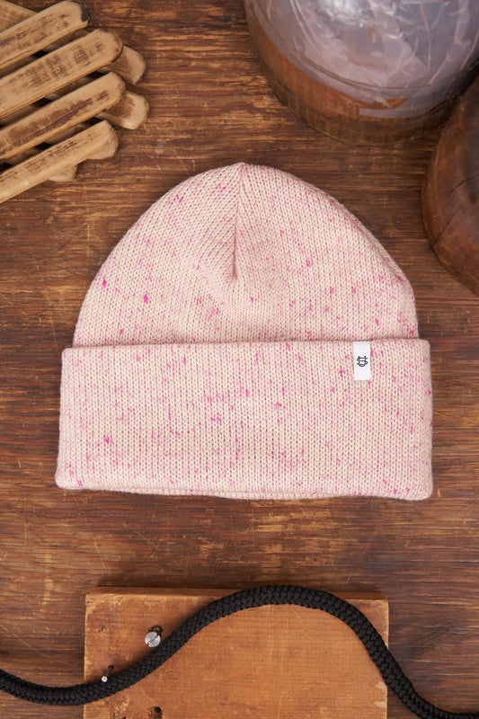 Cherry Blossom Tweed Ragg Wool Beanie UPSTATE STOCK