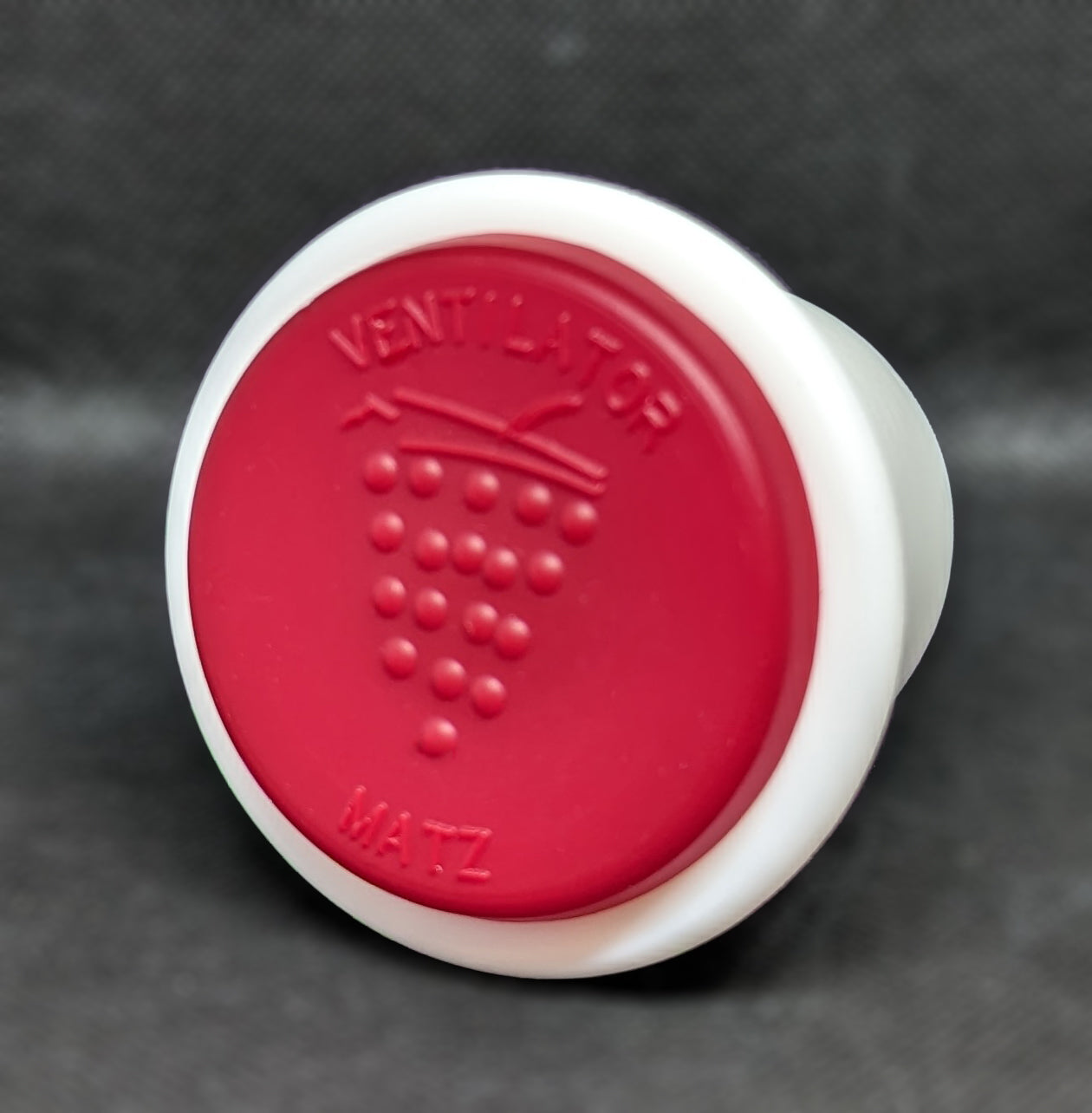Fermenting Ventilating Tall Bung with Burgundy Top - 10 Pack