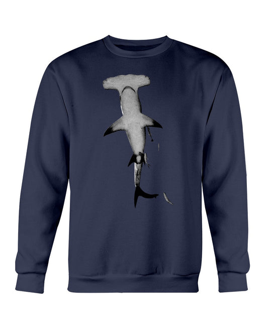Hammerhead Overhead, shark sweater, high seas lover, Moss Apparel, Crewneck Sweatshirt