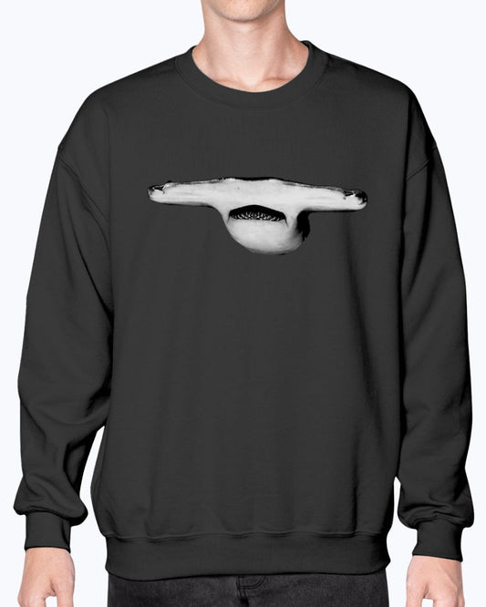 Hammerhead Jaws, Moss Apparel, Shark, Crewneck Sweatshirt