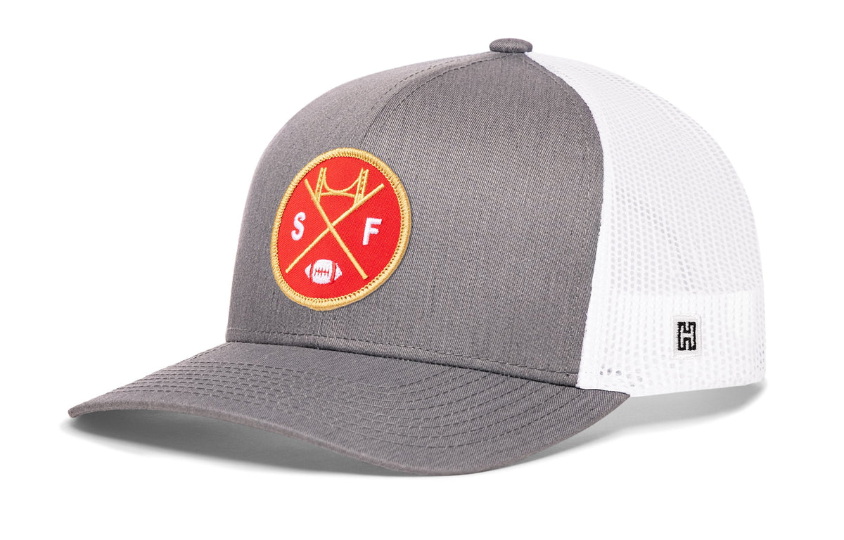 San Francisco Trucker Hat | Black SF X Football Snapback