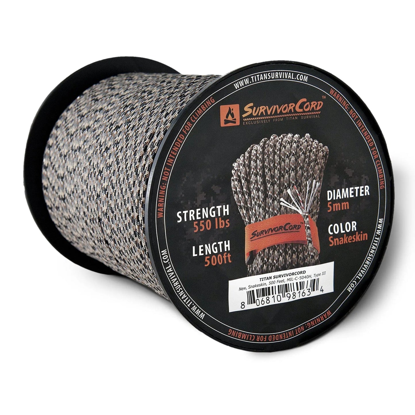 SurvivorCord Spool | SNAKESKIN TITAN Survival
