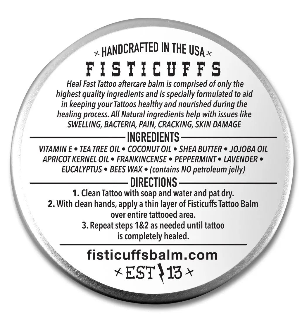 Fisticuffs Tattoo Balm Grave Before Shave