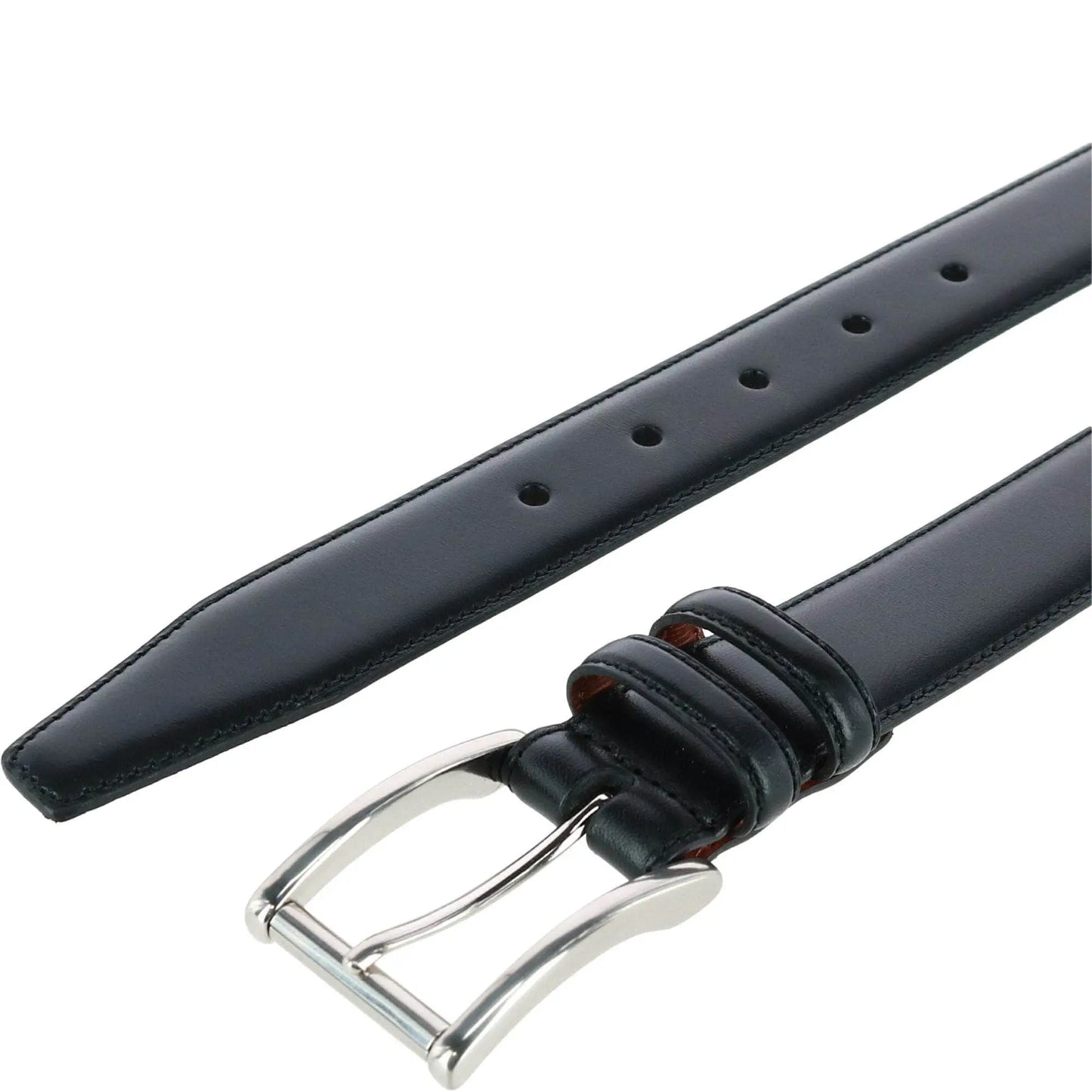 Lorenzo 32mm Dropped Edge Leather Dress Belt Trafalgar Store