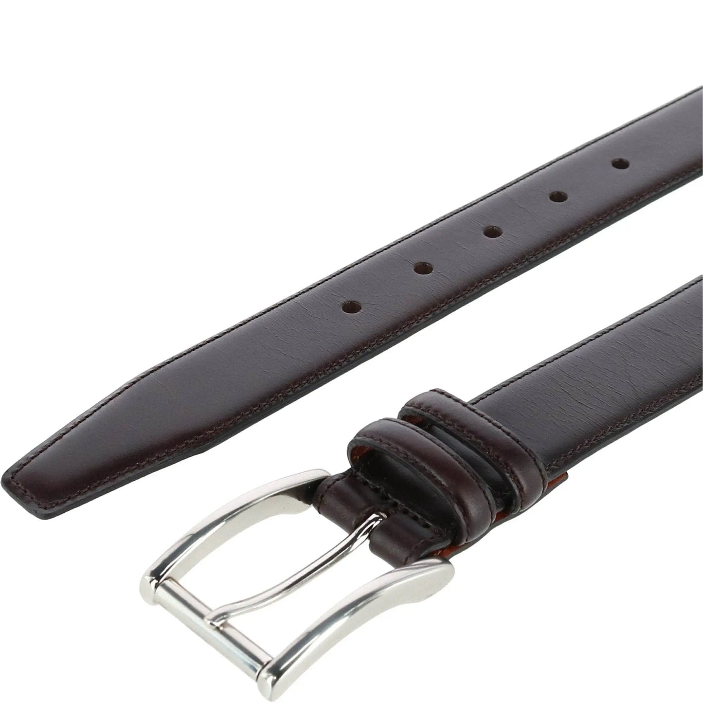 Lorenzo 32mm Dropped Edge Leather Dress Belt Trafalgar Store