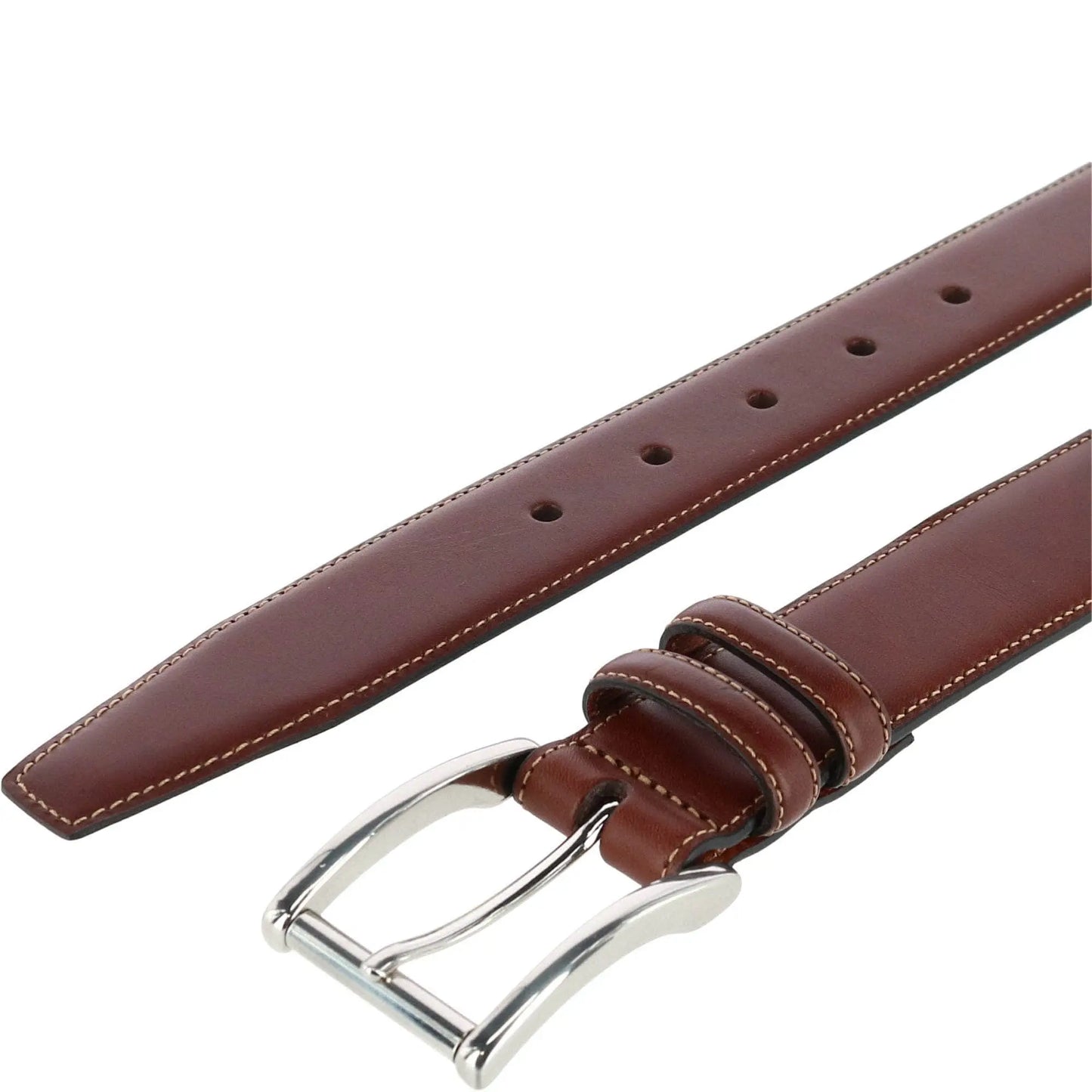 Lorenzo 32mm Dropped Edge Leather Dress Belt Trafalgar Store