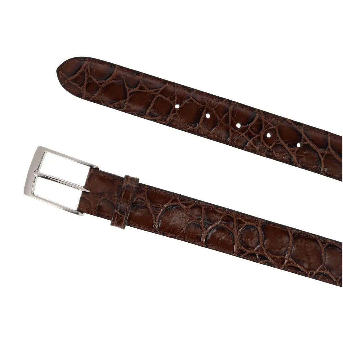 Toby Mock Turtle Embossed Italian Leather 35mm Belt Trafalgar Store