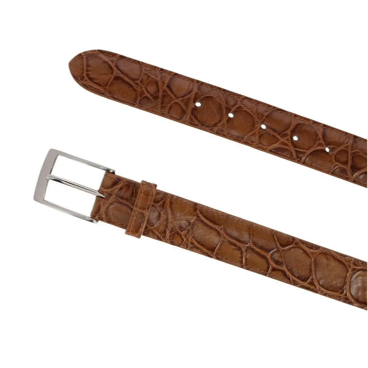 Toby Mock Turtle Embossed Italian Leather 35mm Belt Trafalgar Store