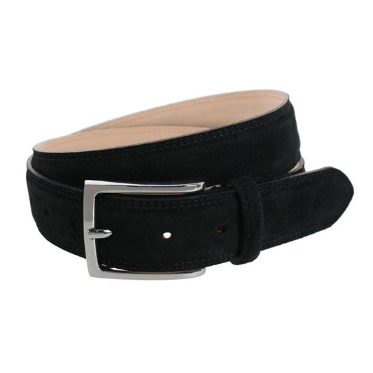 Armando Italian Suede 35mm Feathered Edge Belt Trafalgar Store
