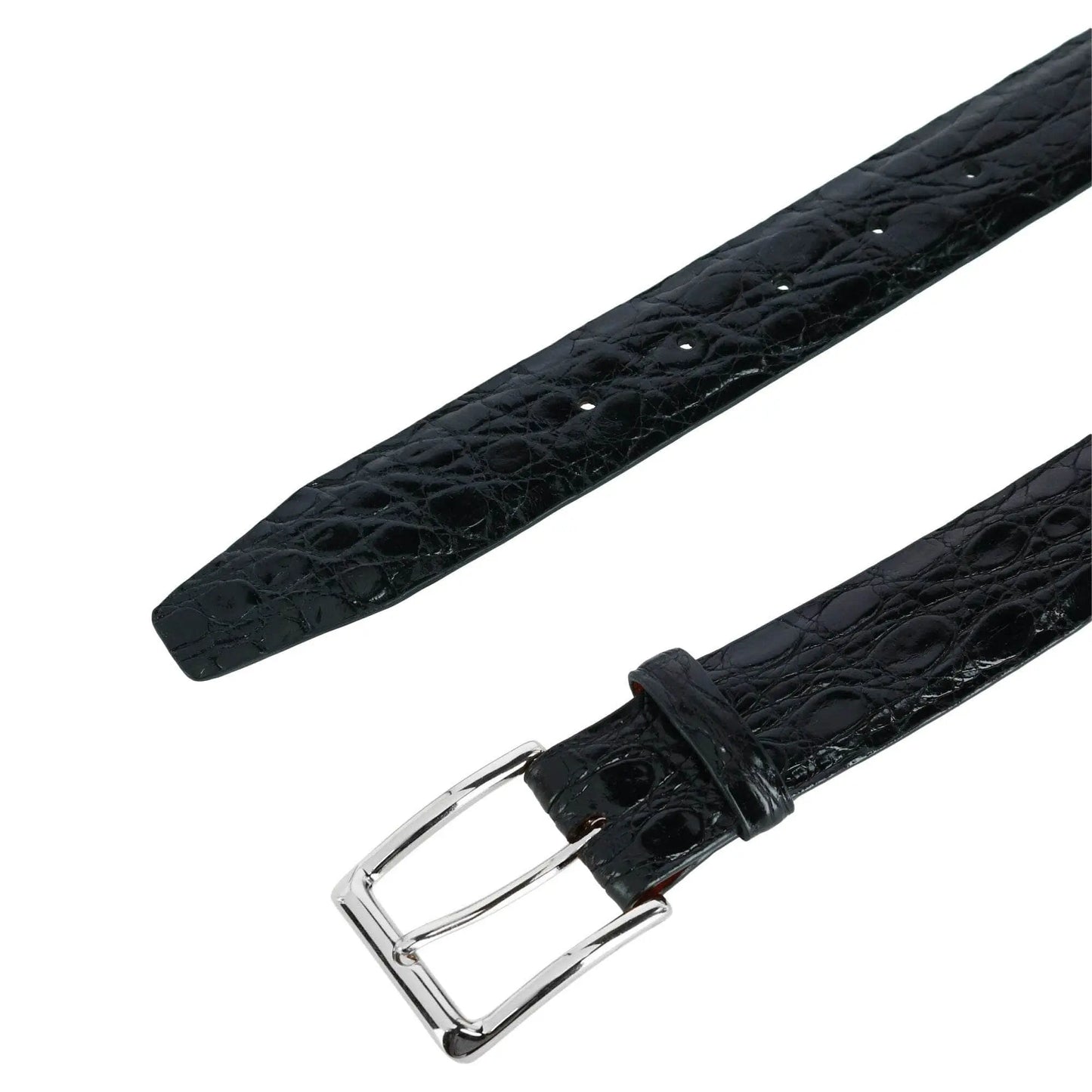 Newington 35mm Genuine Crocodile Belt (Two Buckle Set) Trafalgar Store