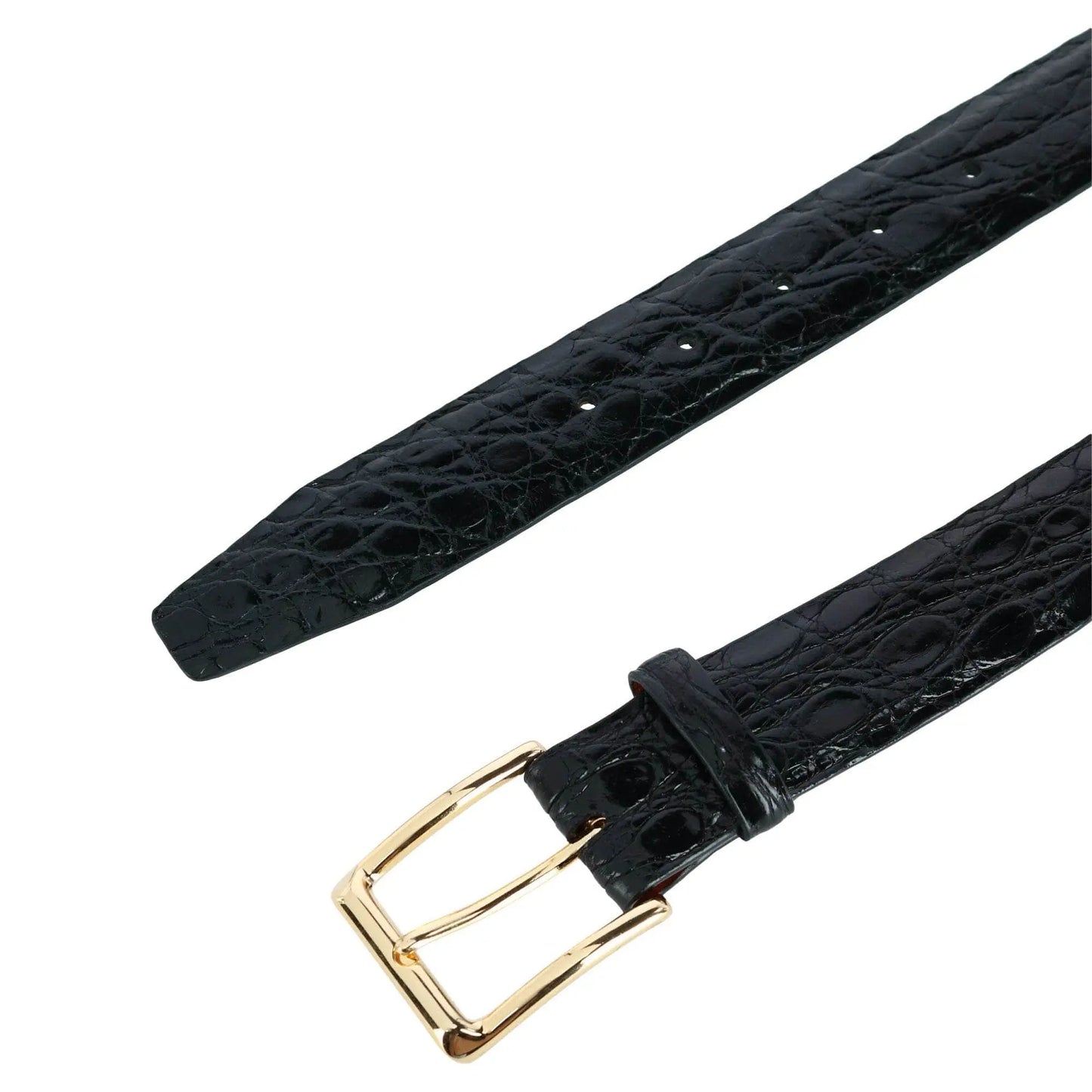 Newington 35mm Genuine Crocodile Belt (Two Buckle Set) Trafalgar Store
