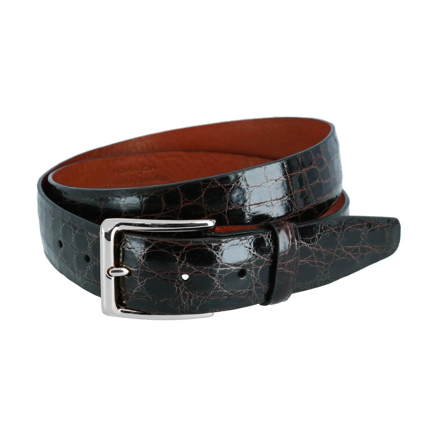 Newington 35mm Genuine Crocodile Belt (Two Buckle Set) Trafalgar Store