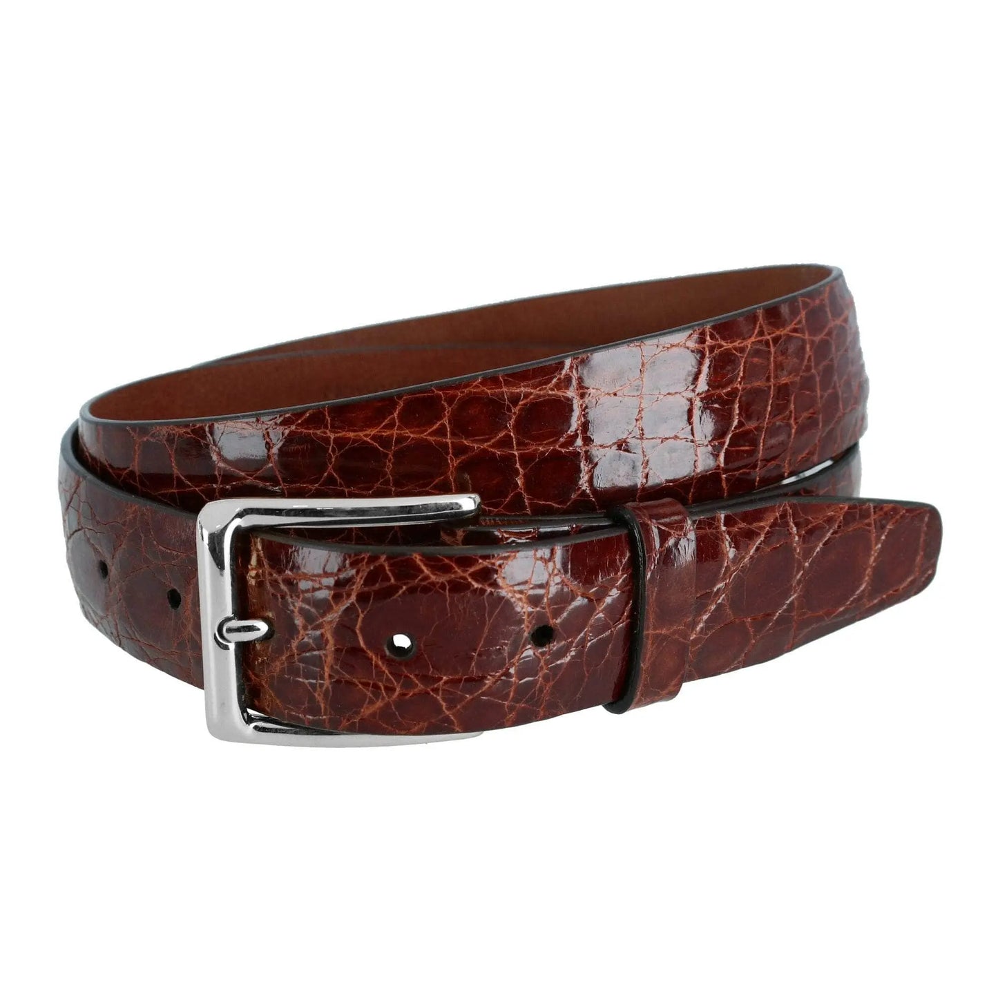 Newington 35mm Genuine Crocodile Belt (Two Buckle Set) Trafalgar Store