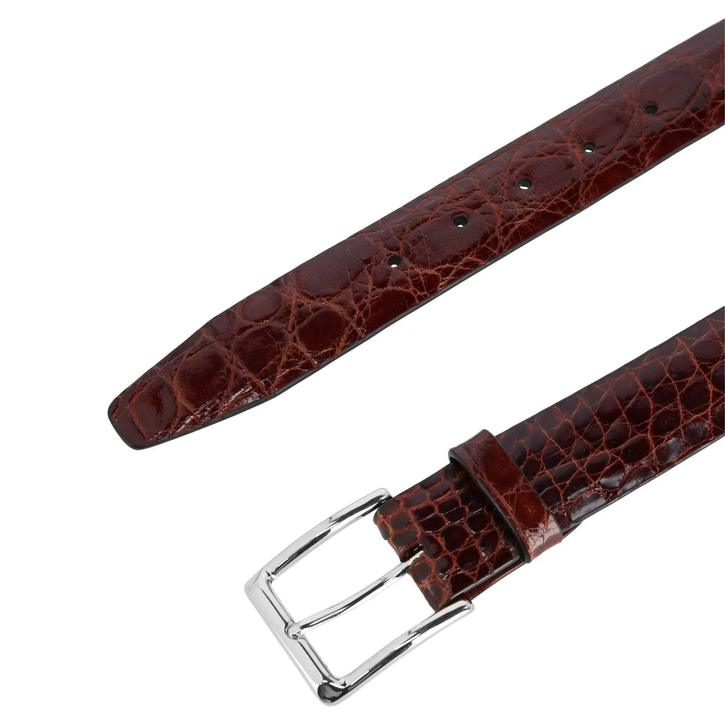 Newington 35mm Genuine Crocodile Belt (Two Buckle Set) Trafalgar Store
