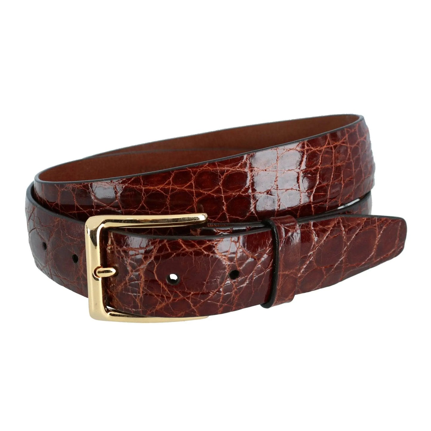 Newington 35mm Genuine Crocodile Belt (Two Buckle Set) Trafalgar Store