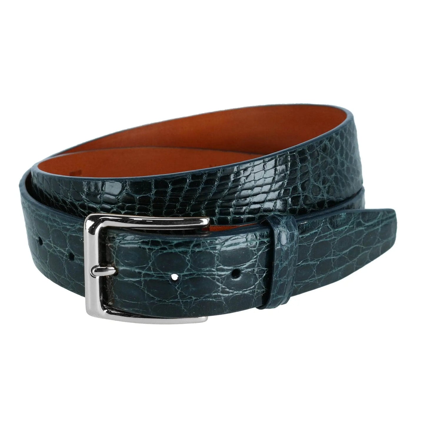 Newington 35mm Genuine Crocodile Belt (Two Buckle Set) Trafalgar Store