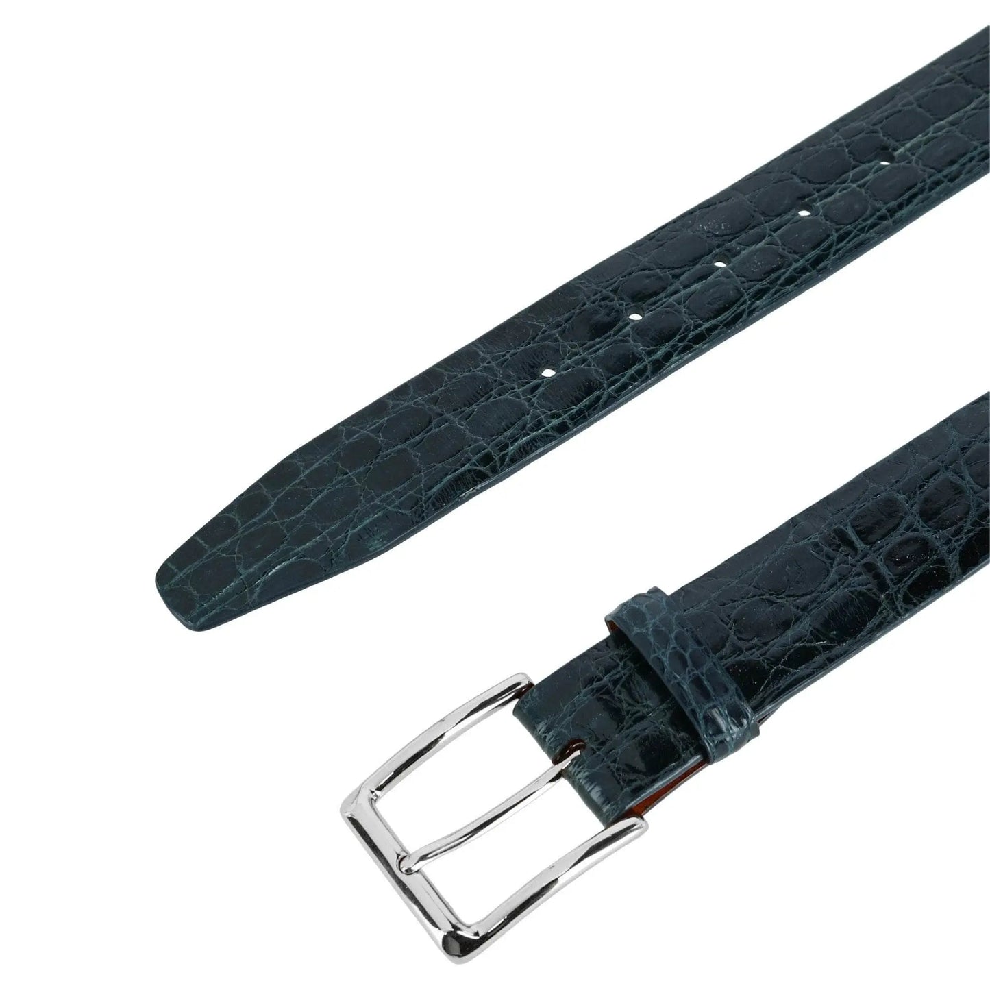 Newington 35mm Genuine Crocodile Belt (Two Buckle Set) Trafalgar Store