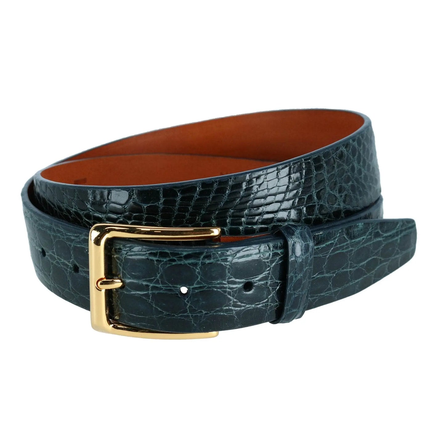 Newington 35mm Genuine Crocodile Belt (Two Buckle Set) Trafalgar Store