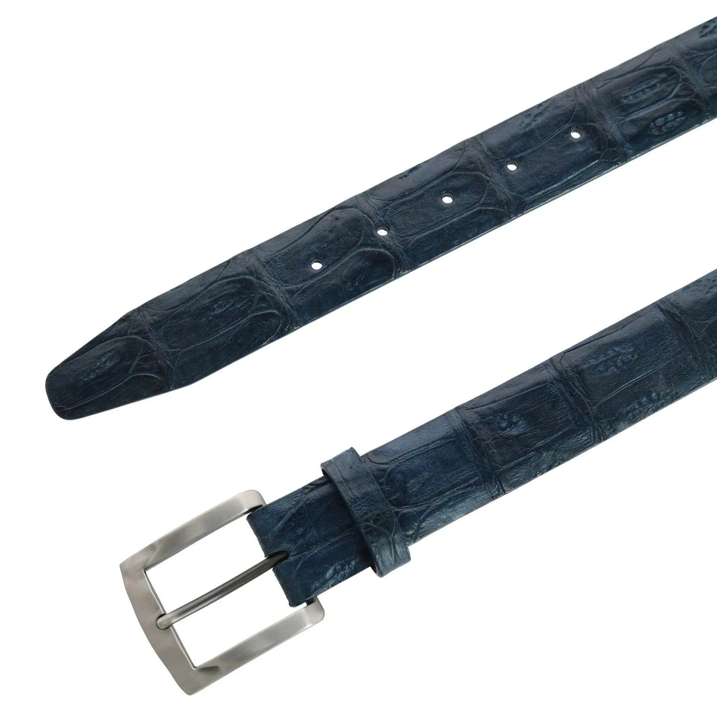 Windham 35mm Genuine Matte Crocodile Tail Belt Trafalgar Store