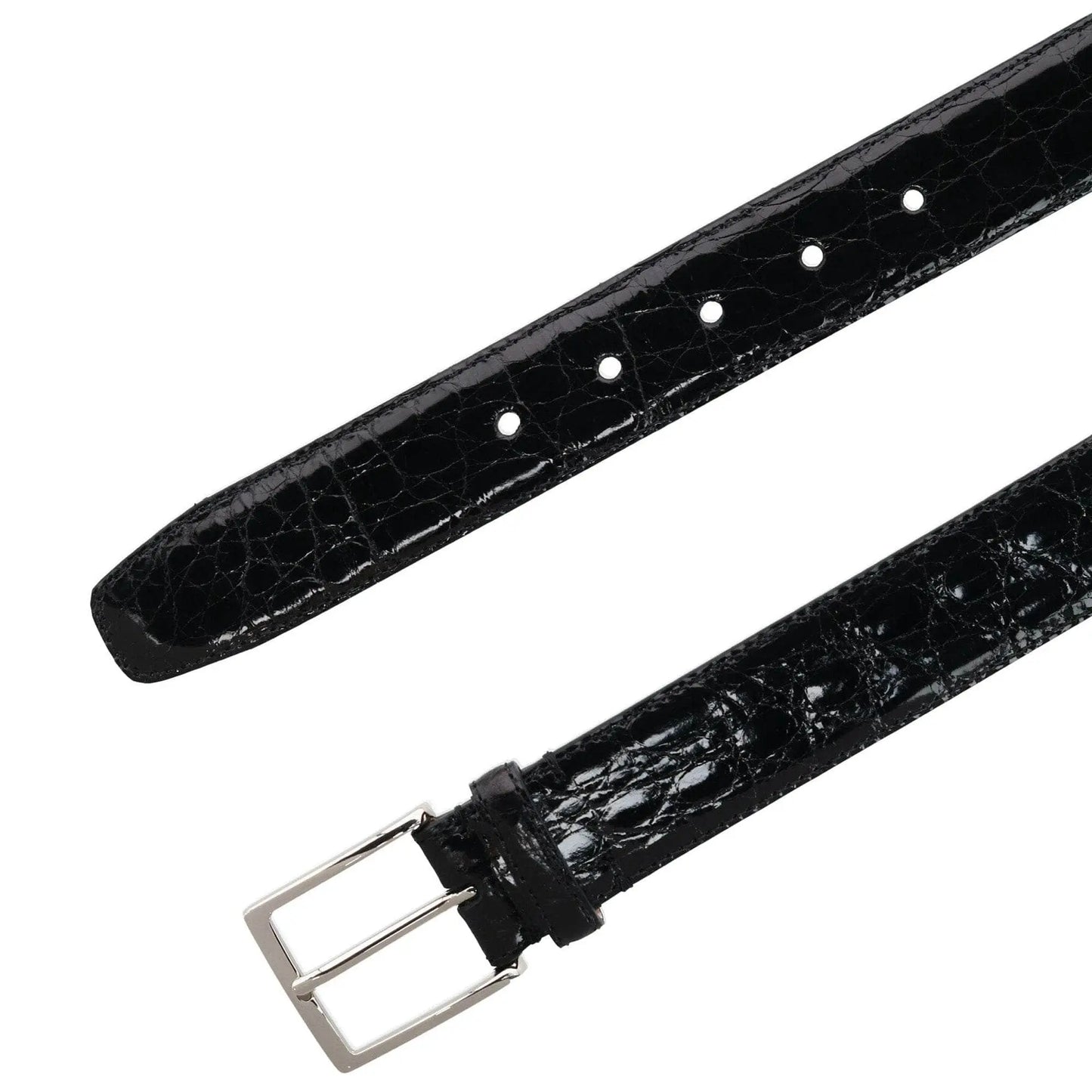 Genuine Caiman Crocodile 35mm Leather Dress Belt Trafalgar Store