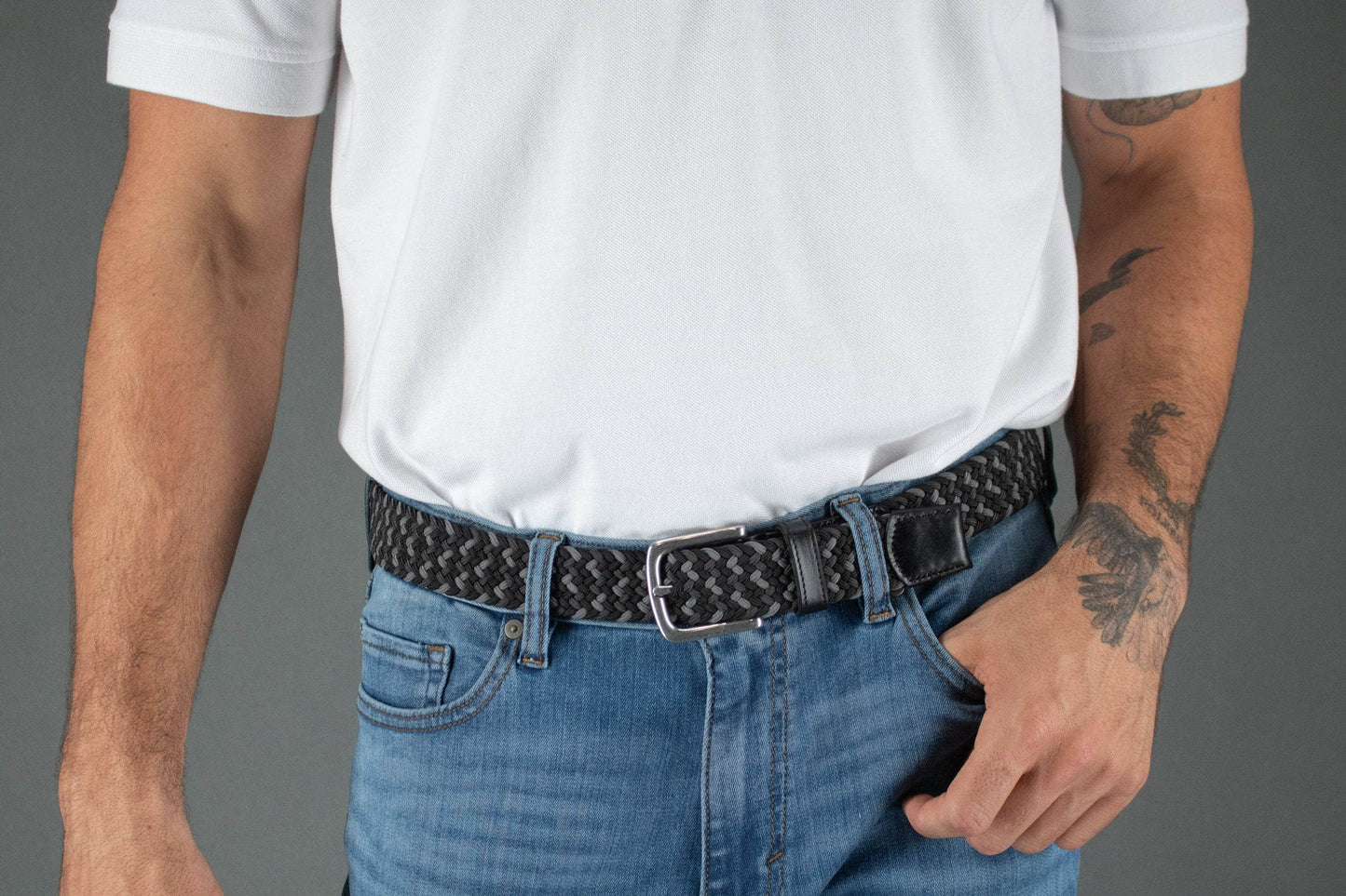 Chandler Mixed Weave Stretch Belt Trafalgar Store