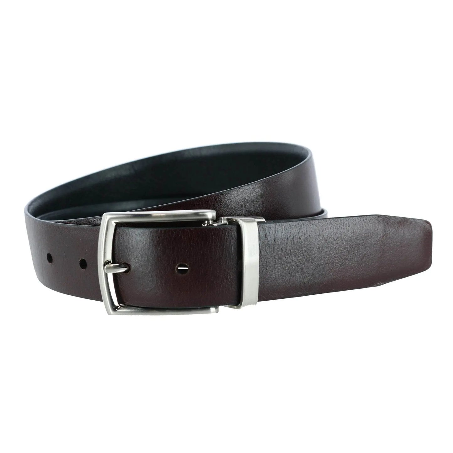 Filippo 35mm Reversible Italian Pebble Leather Belt Trafalgar Store