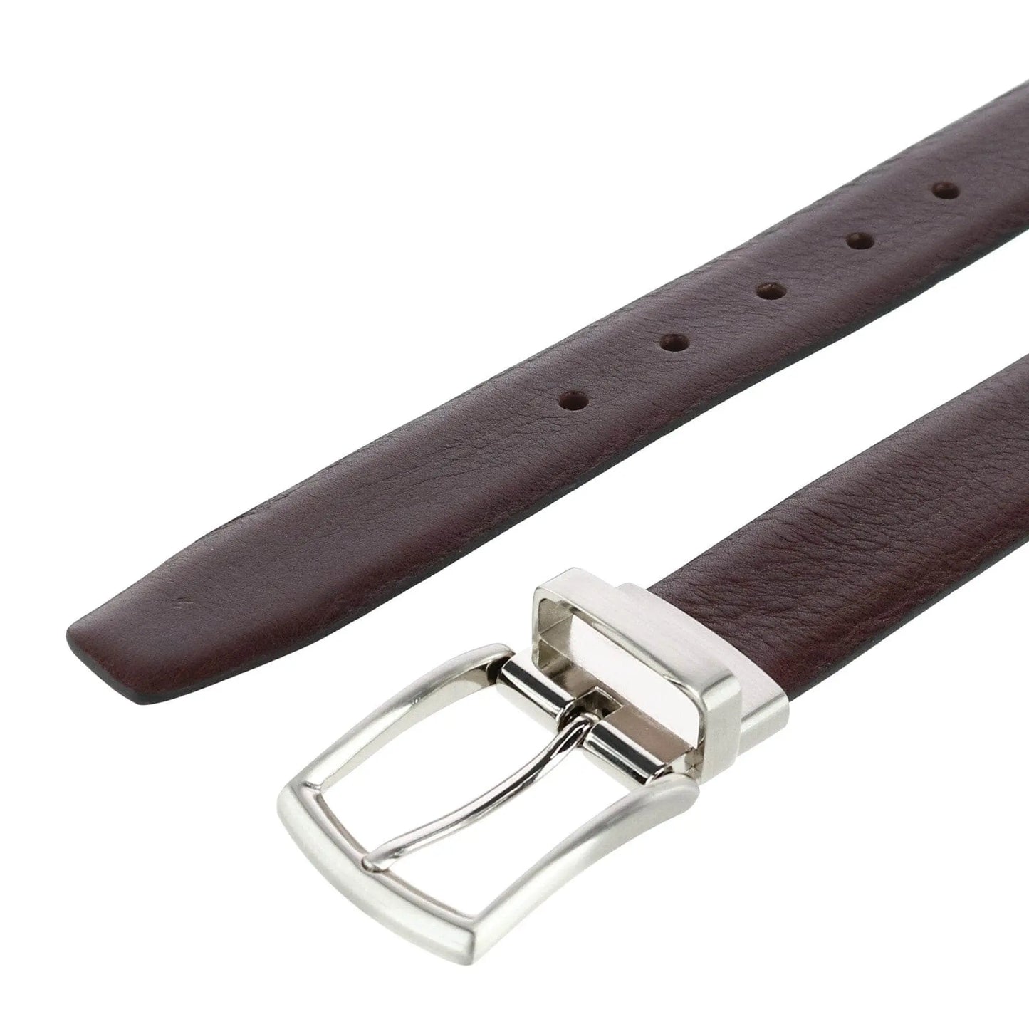 Filippo 35mm Reversible Italian Pebble Leather Belt Trafalgar Store