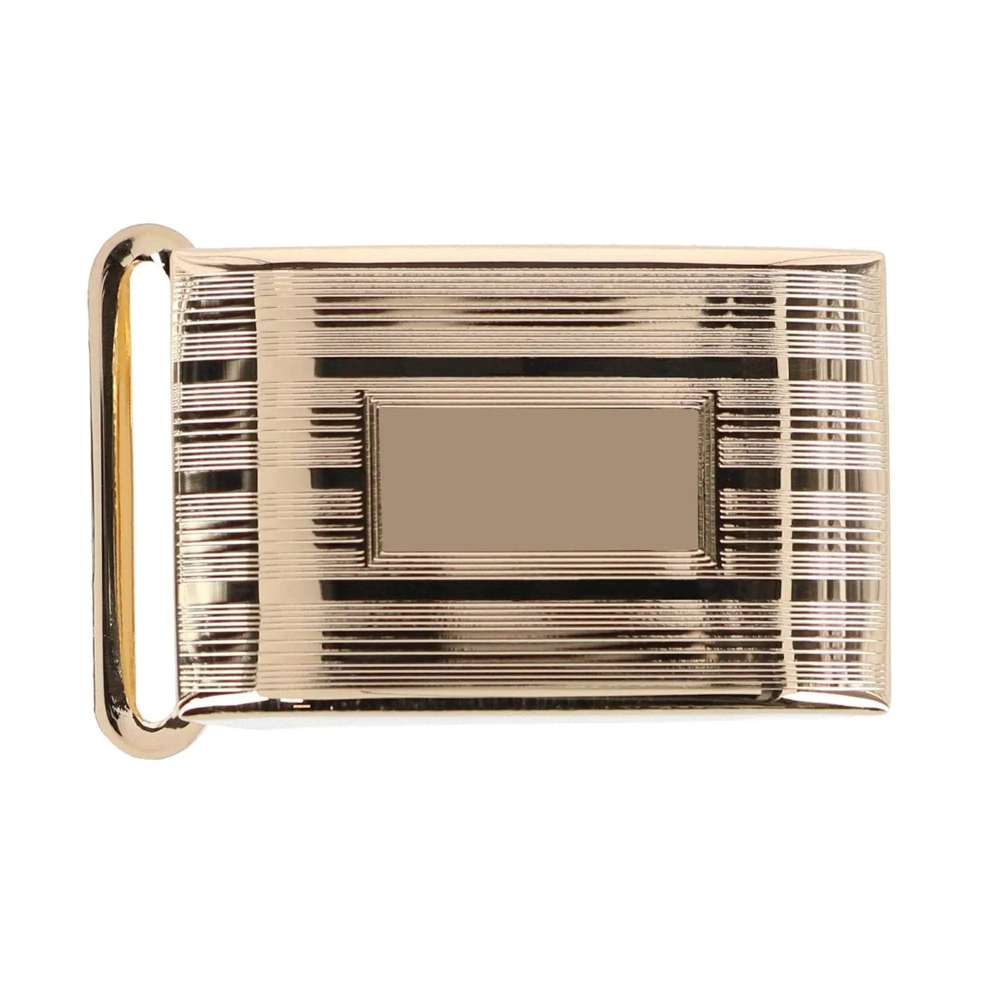 25mm Engine Turned Engraved Compression Belt Buckle with Small Loop Trafalgar Store