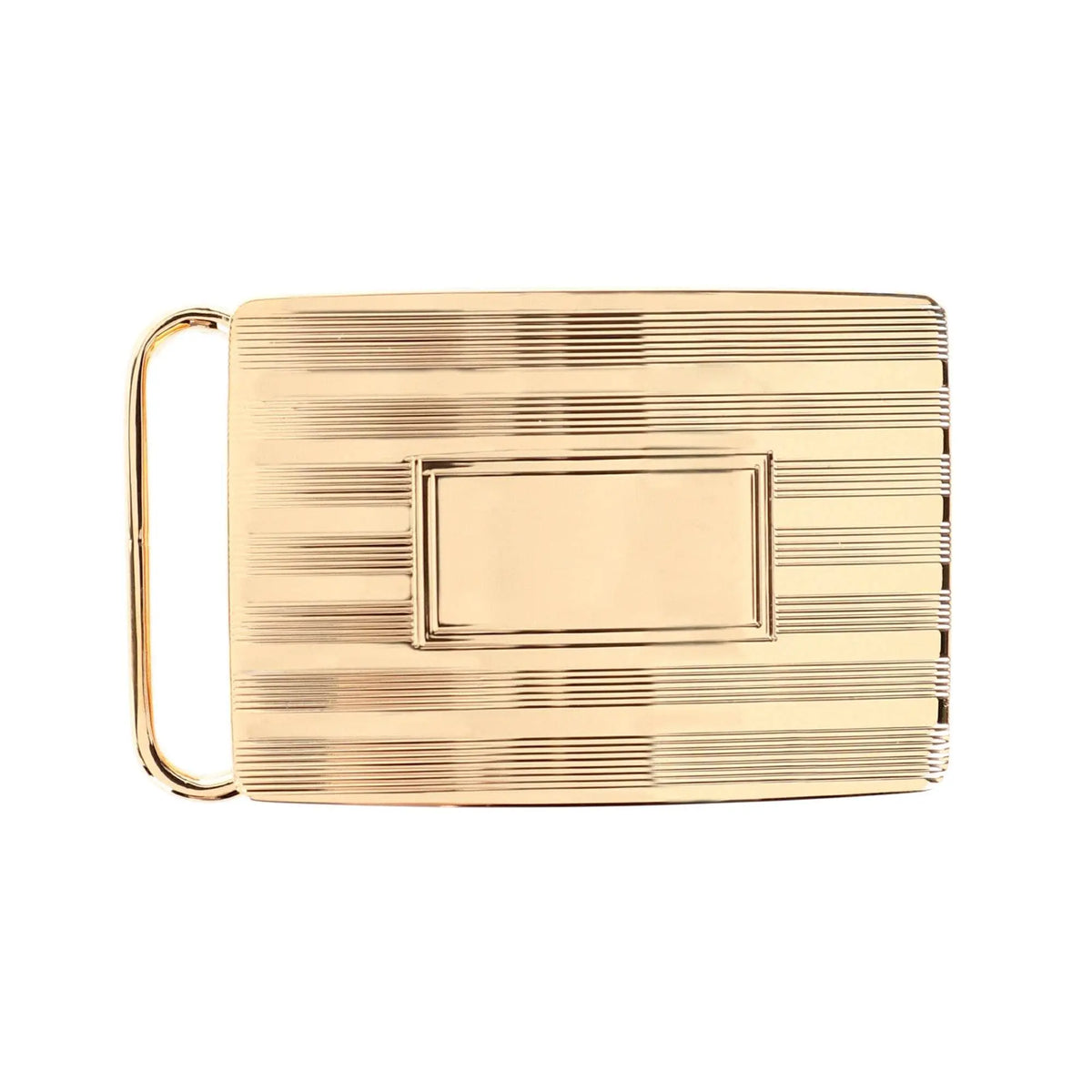 30mm Sterling Silver Engine Turned with Large Loop Compression Belt Buckle Trafalgar Store